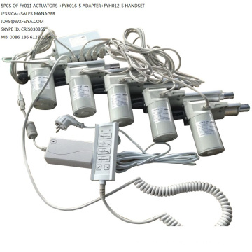 Электрические линейный привод 12В/24В с оконного и трубки для диван, кровать (FY011 + FYK011 + FYH011)